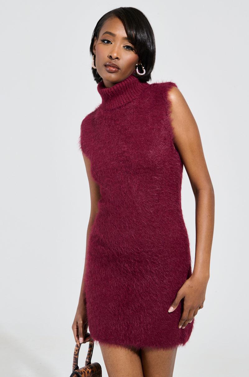 PINKY PROMISE SOFT KNIT MINI DRESS Product Image