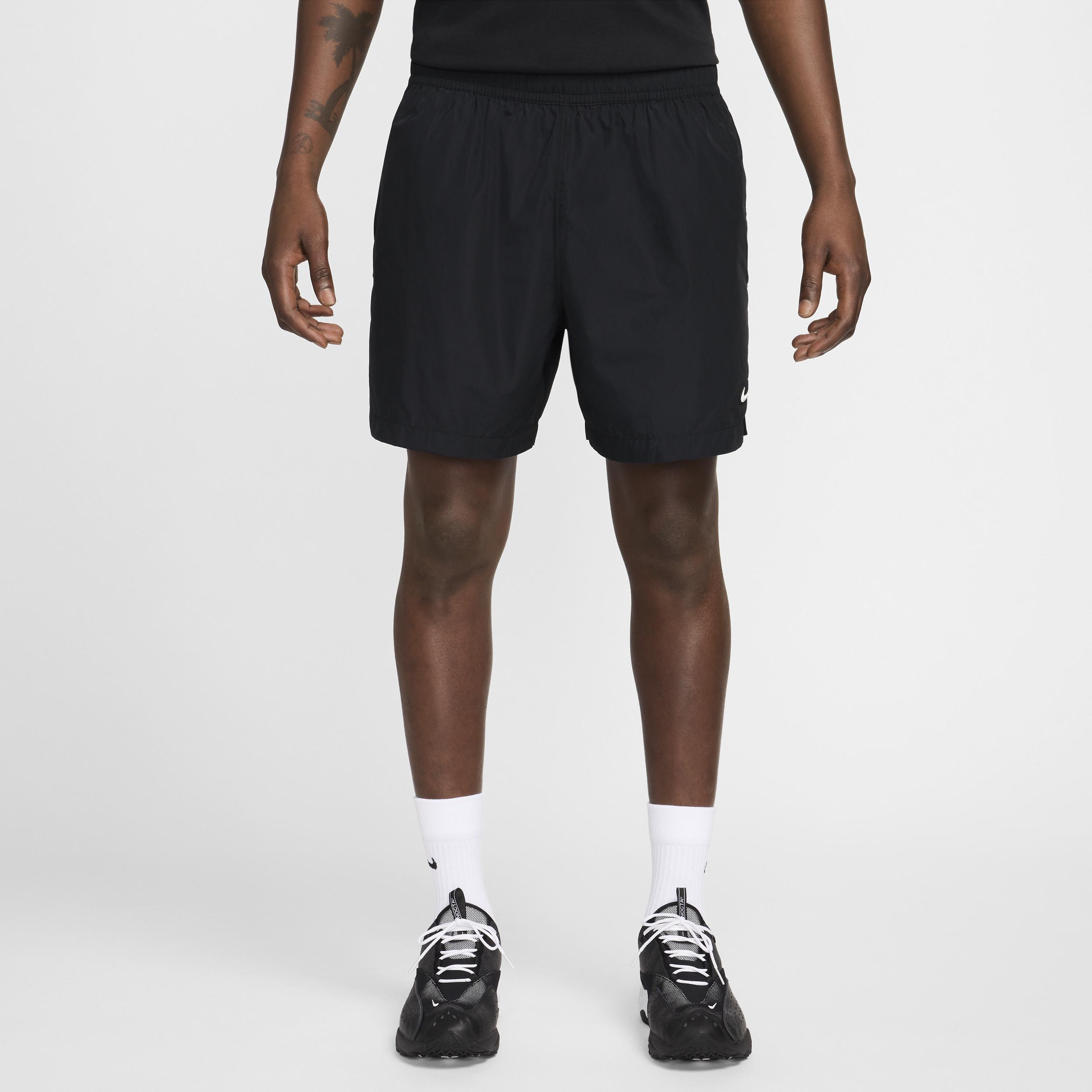 Nike Mens NOCTA Cardinal Nylon Shorts in Black/White Product Image