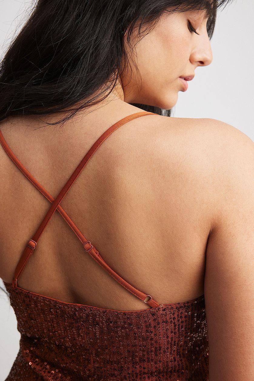 Waterfall Sequin Midi Dress Product Image