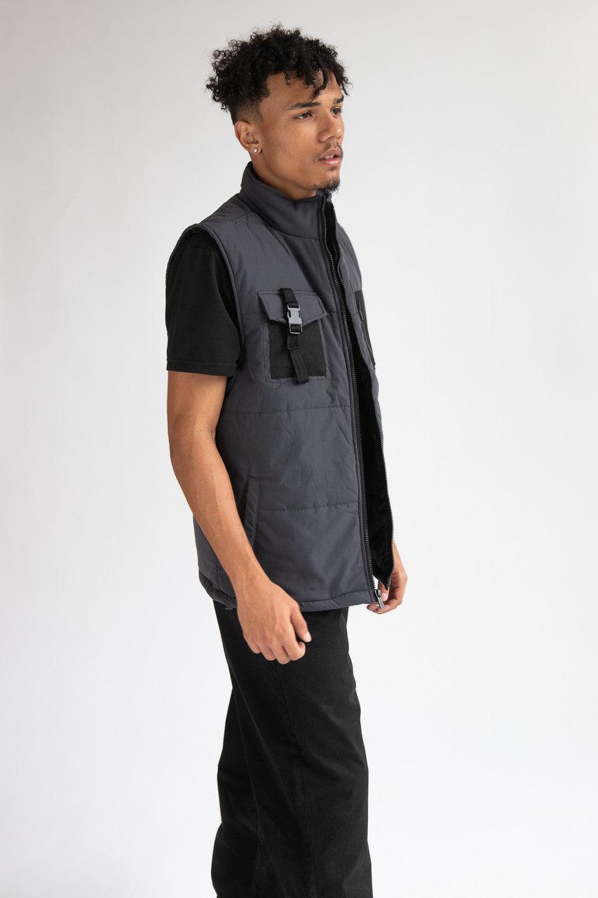 Buckle Pocket Puffer Vest Product Image