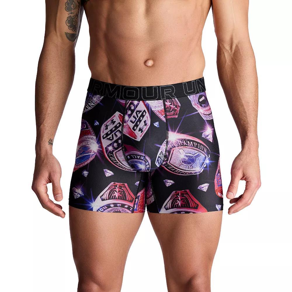 Men's Under Armour 6-in. Performance Tech Mesh Graphic Boxer Brief,  Product Image