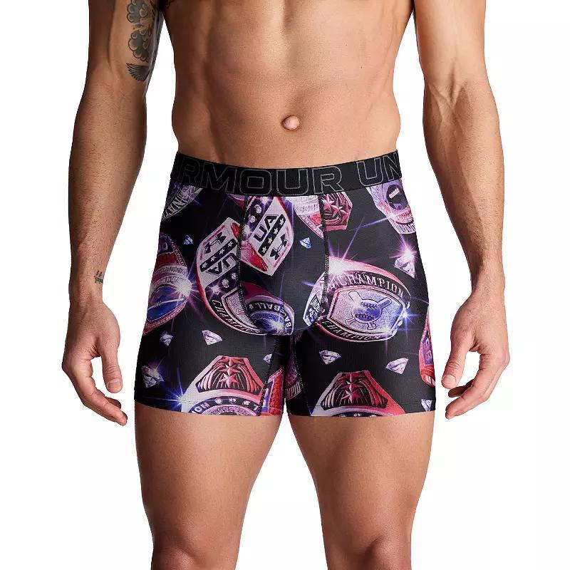 Men's Under Armour 6-in. Performance Tech Mesh Graphic Boxer Brief,  Product Image