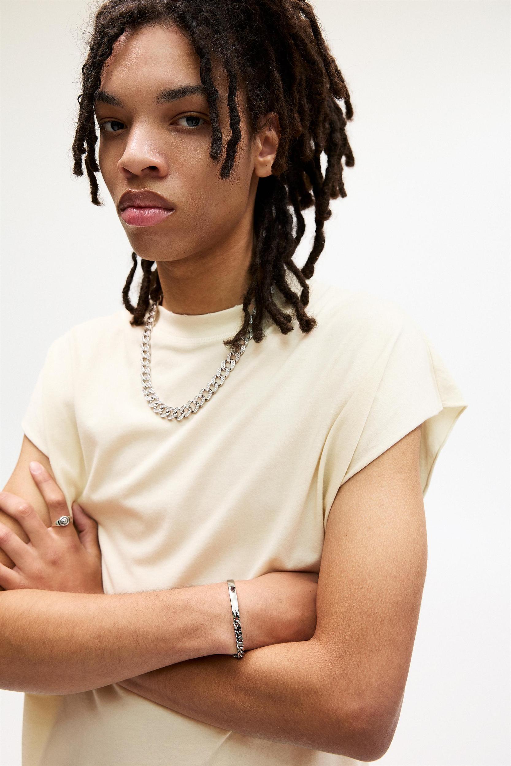 Washed sleeveless T-shirt Product Image