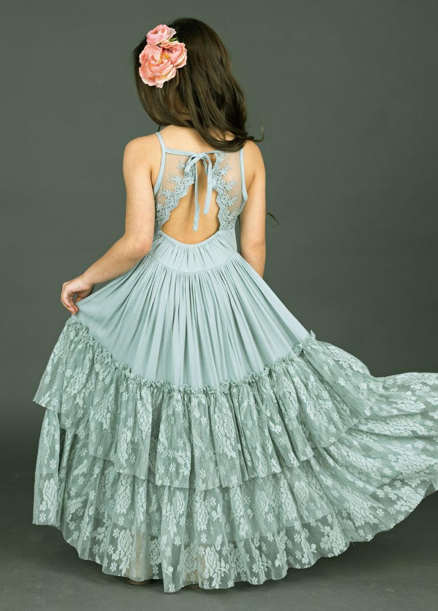 Catrin Dress in Seaglass Girls Product Image