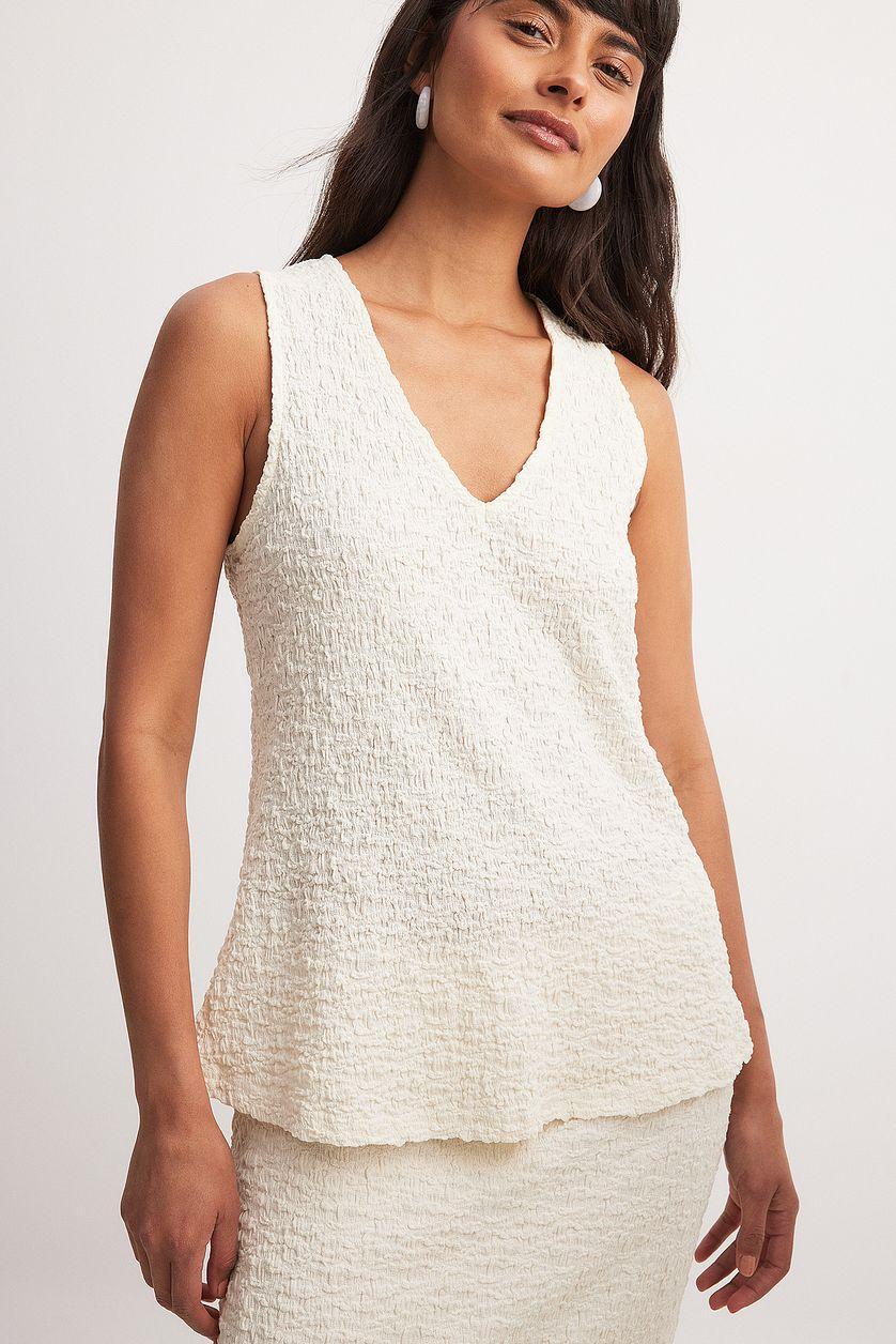 Structured Sleeveless Top Product Image