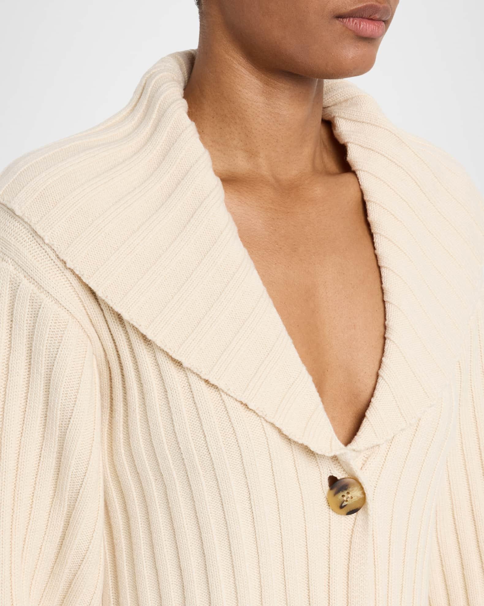 Toka Ribbed Single-Button Cardigan Product Image