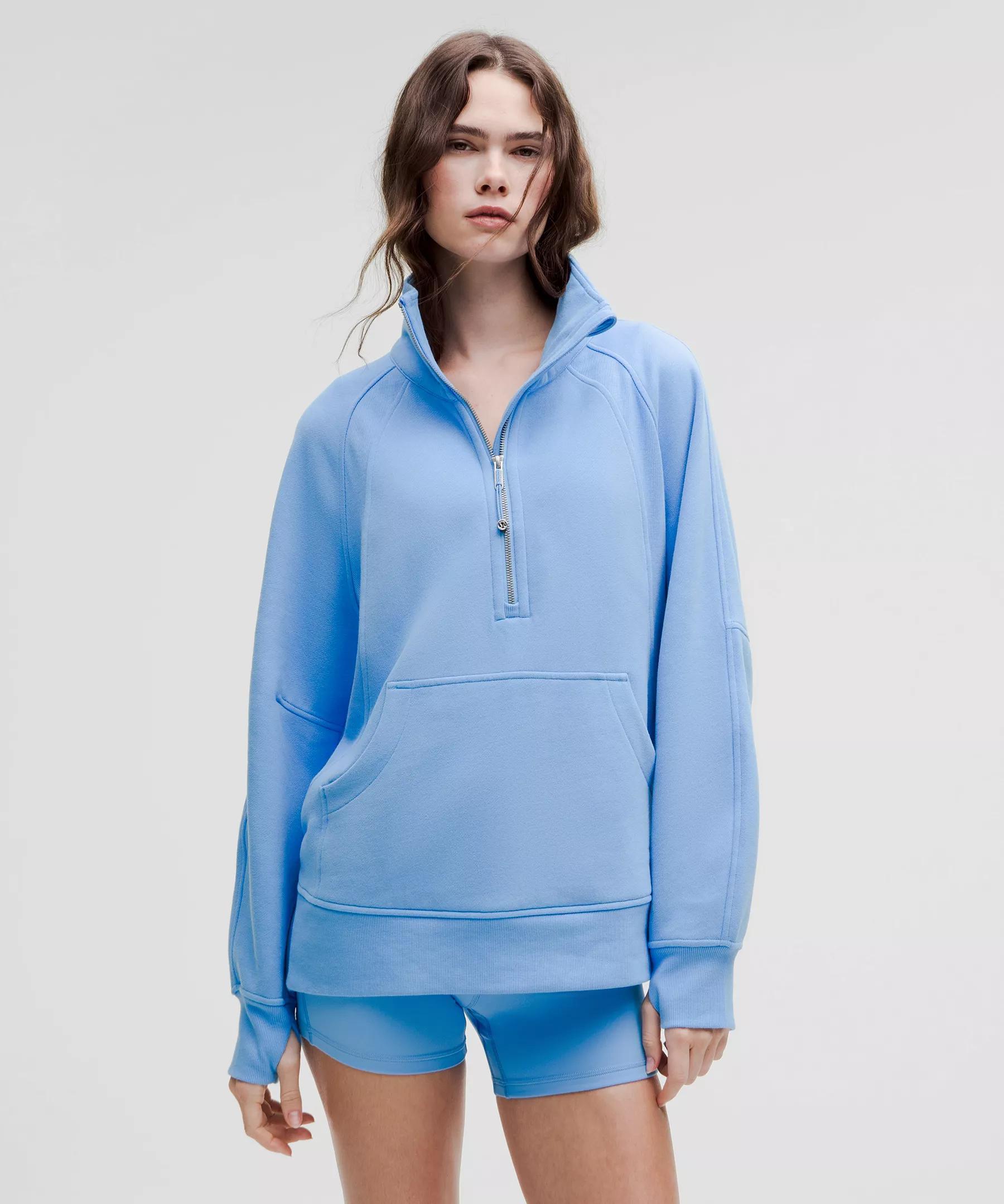 Scuba Oversized Funnel-Neck Half Zip *Long Product Image