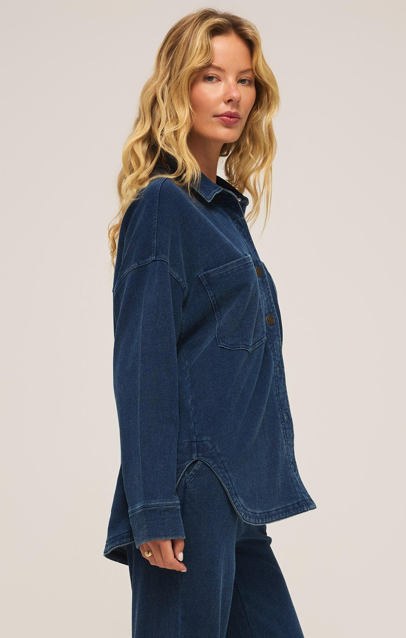 ALL DAY KNIT DENIM JACKET Product Image