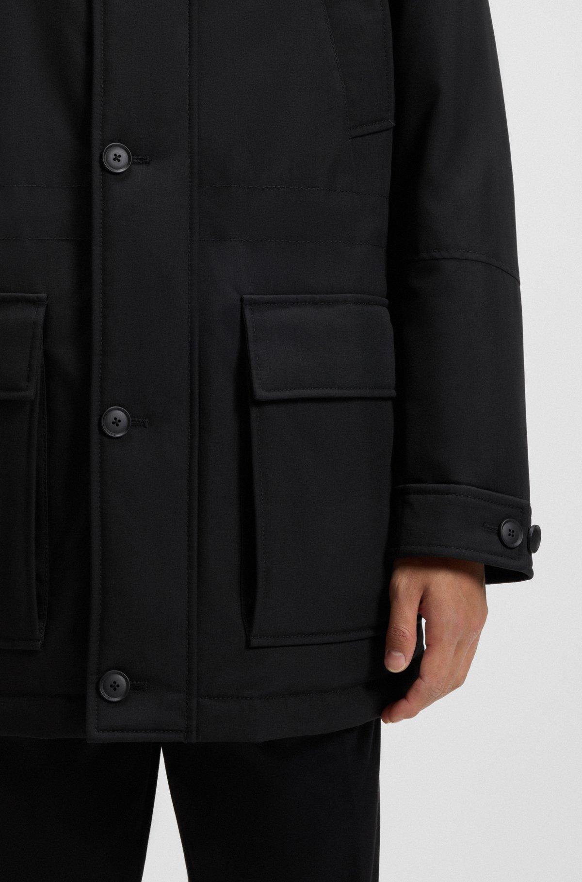 Cropped down jacket with water-repellent finish Product Image