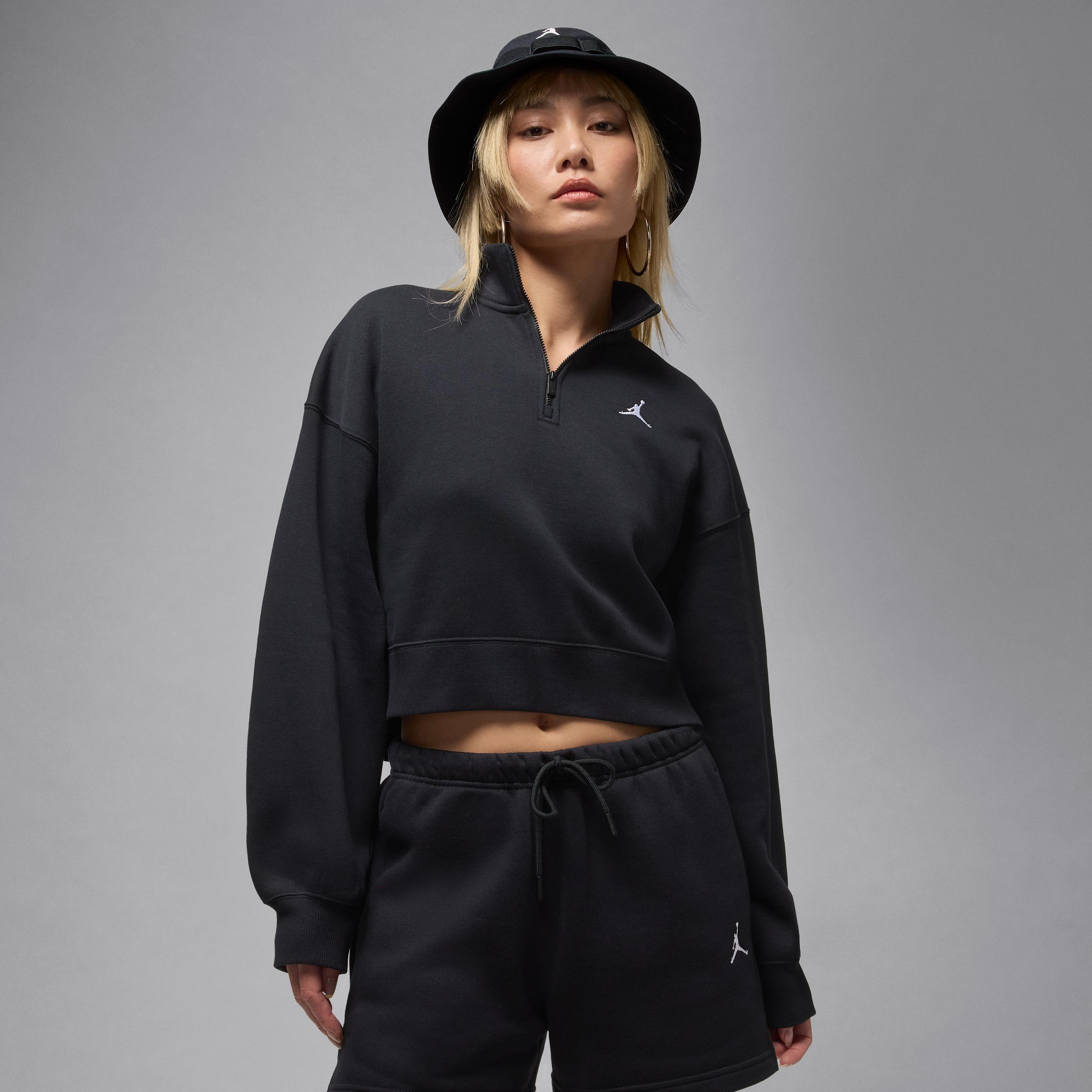 Womens Jordan Brooklyn Fleece 1/4-Zip Top | IH2391-010 Product Image