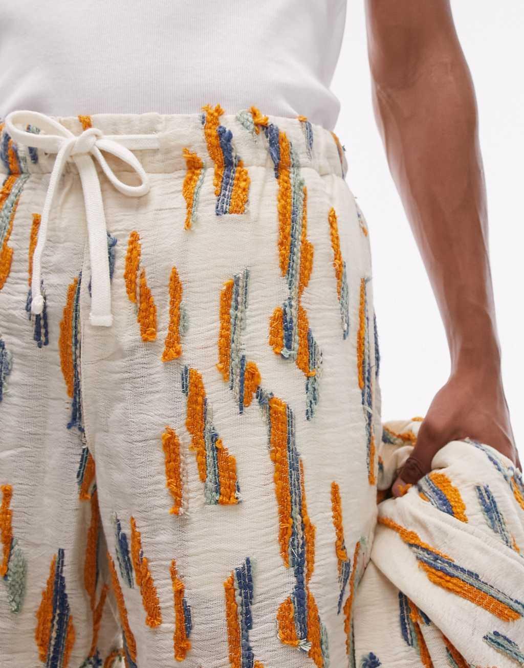 Topman relaxed jacquard shorts - part of a set Product Image