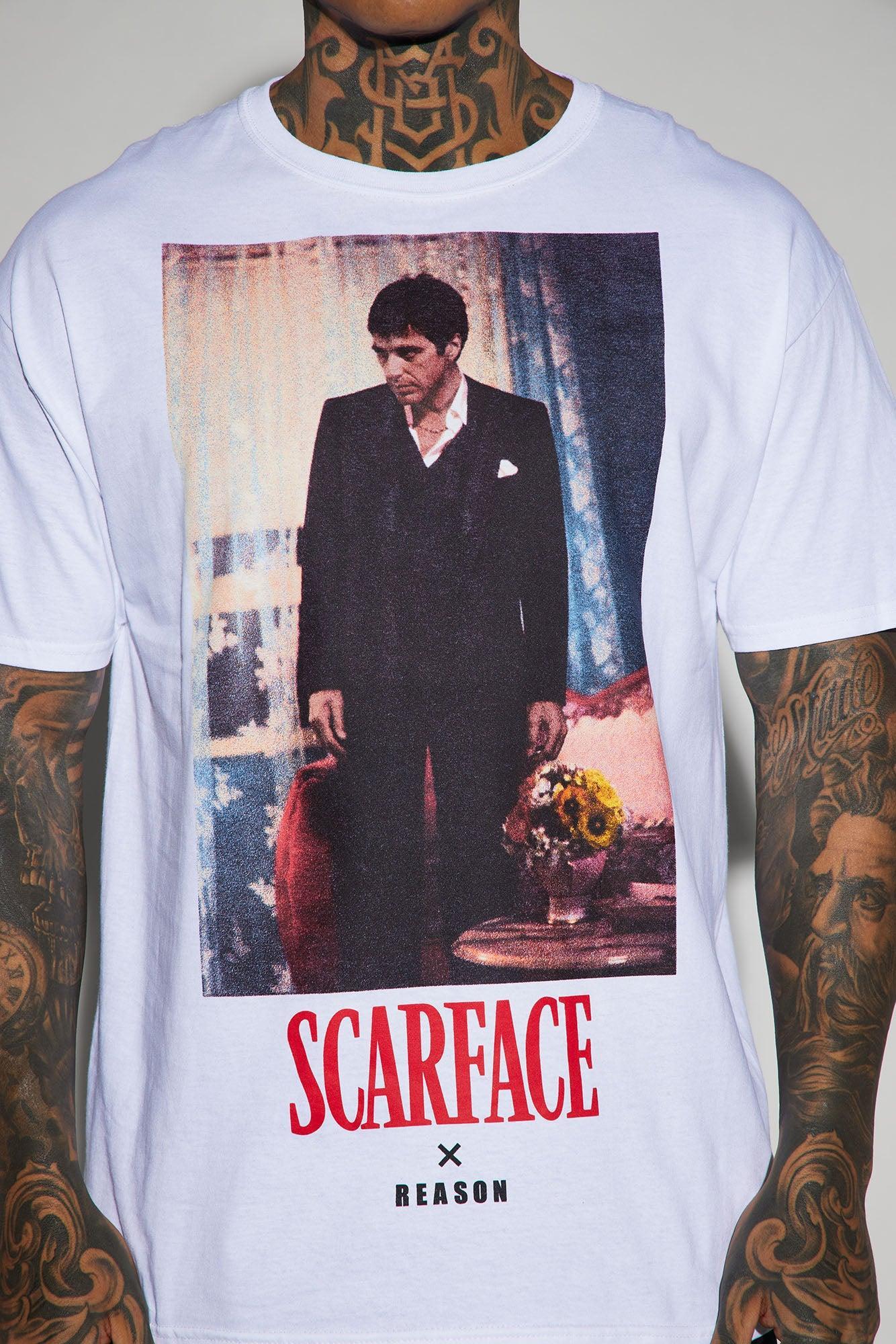 Scarface I'll Only Tell You Once Short Sleeve Tee - White Product Image