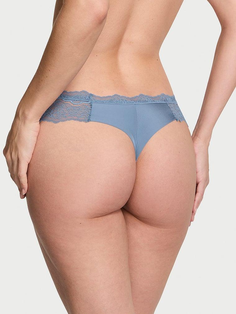 Lace-Trim Thong Panty Product Image