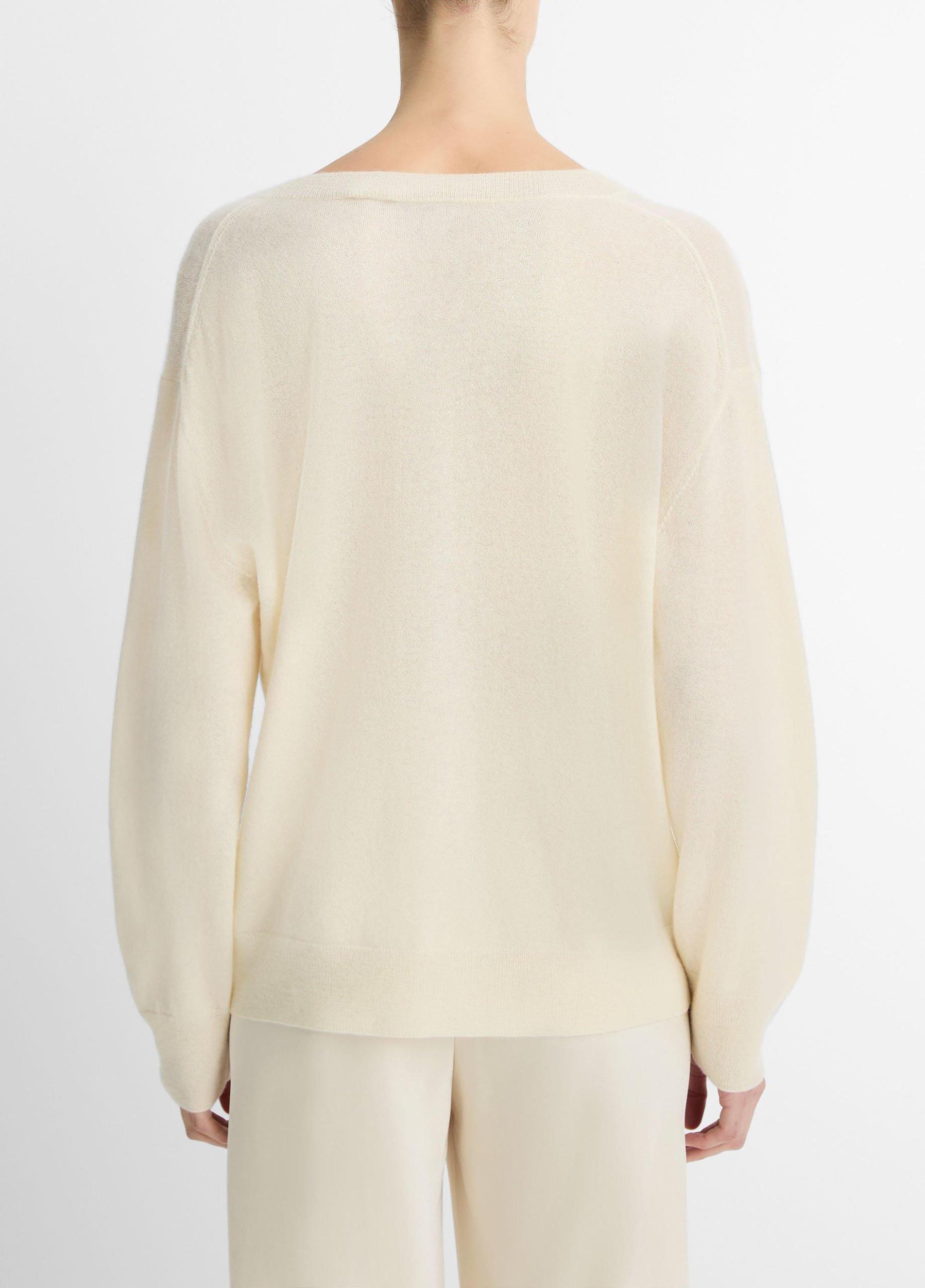 Cashmere-Silk Deep V-Neck Sweater Product Image