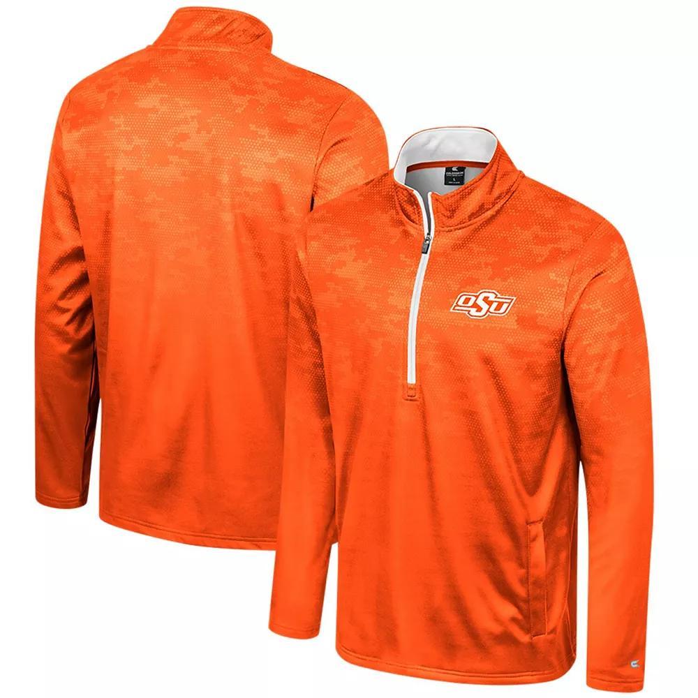 Men's Colosseum Purple Clemson Tigers The Machine Half-Zip Jacket,  Product Image