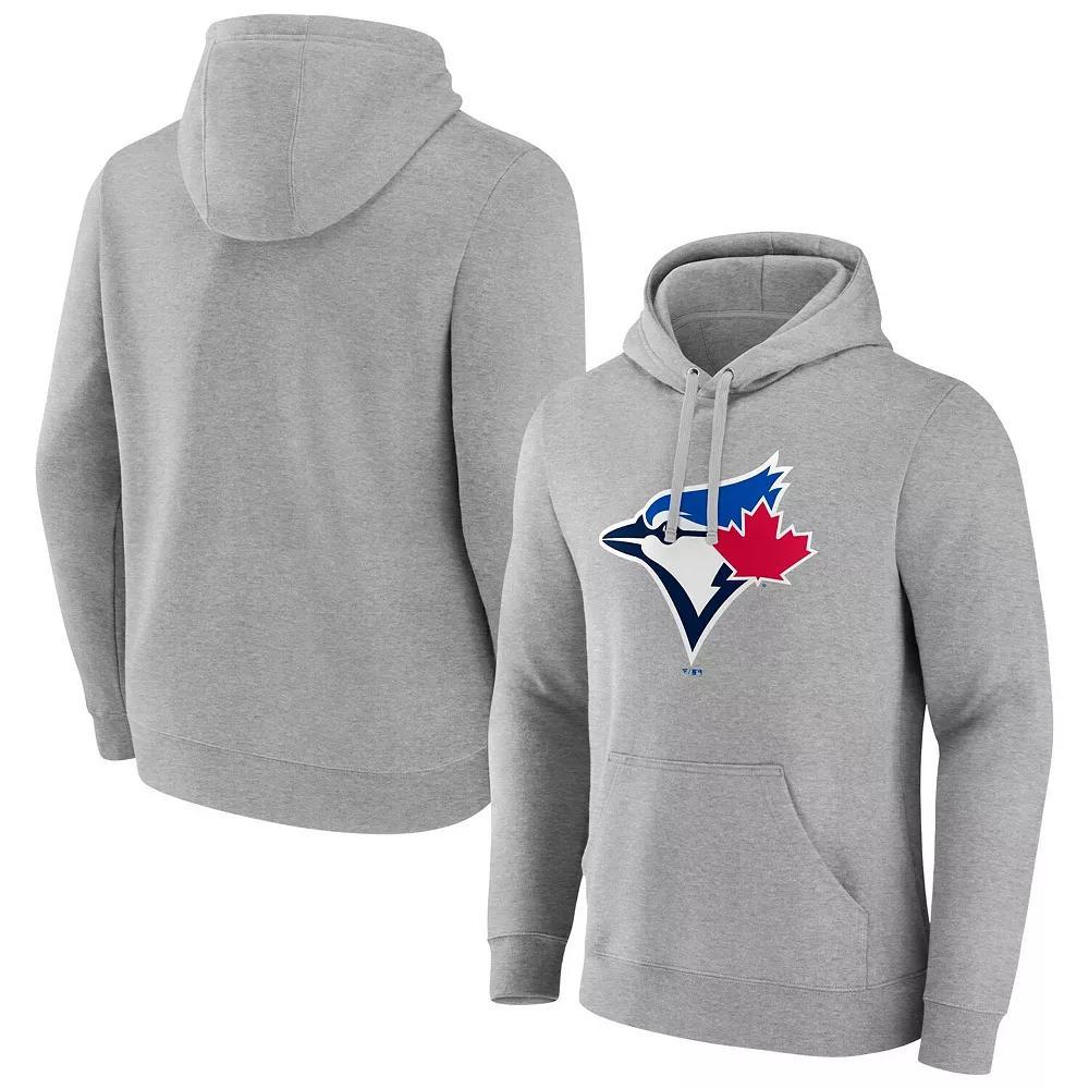 Men's Fanatics Branded  Heather Gray Toronto Blue Jays Official Logo Pullover Hoodie, Size: 2XL, Jay Grey Product Image