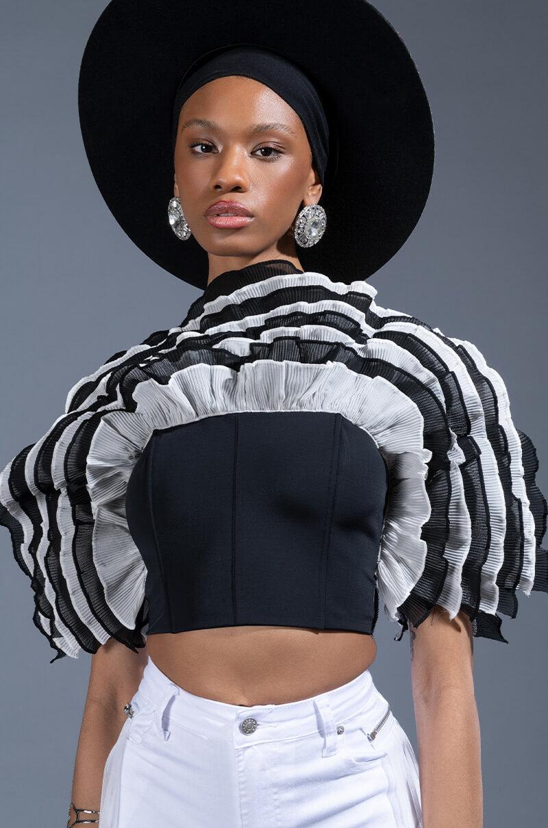 LIVE FOR THE DRAMA RUFFLE BUSTIER Product Image