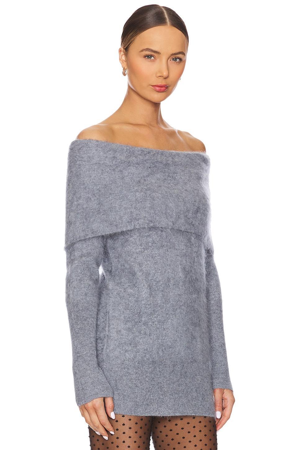 Brushed Slouchy Off The Shoulder Tunic Autumn Cashmere Product Image