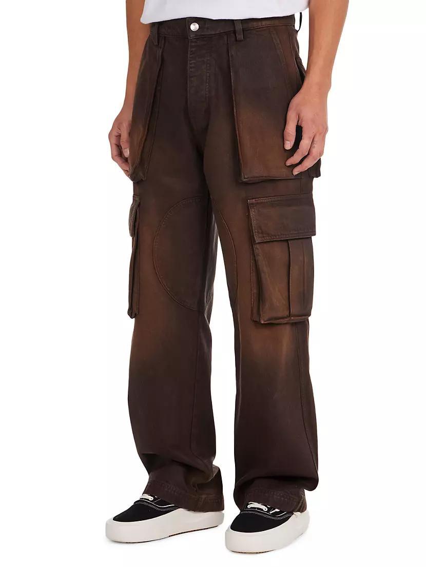 Summerland Ranch Logo Waxed Denim Cargo Pants Product Image