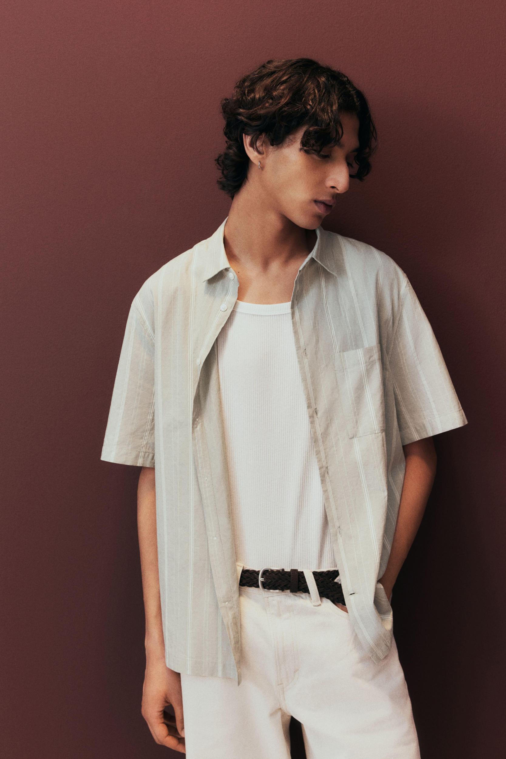 Regular-Fit Short-Sleeved Shirt Product Image