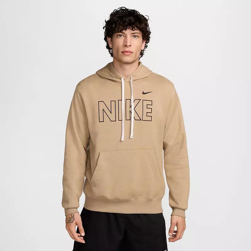 Big & Tall Nike Sportswear Club Fleece Brand Outline Pullover Hoodie, Mens Blue Product Image