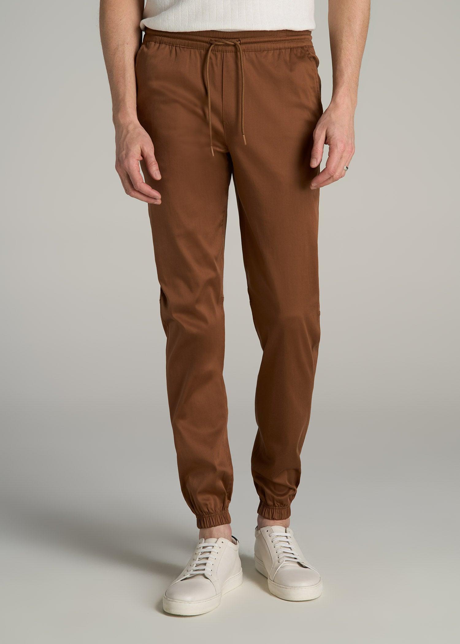 Stretch Twill Tall Men's Jogger Pants in Nutshell Product Image