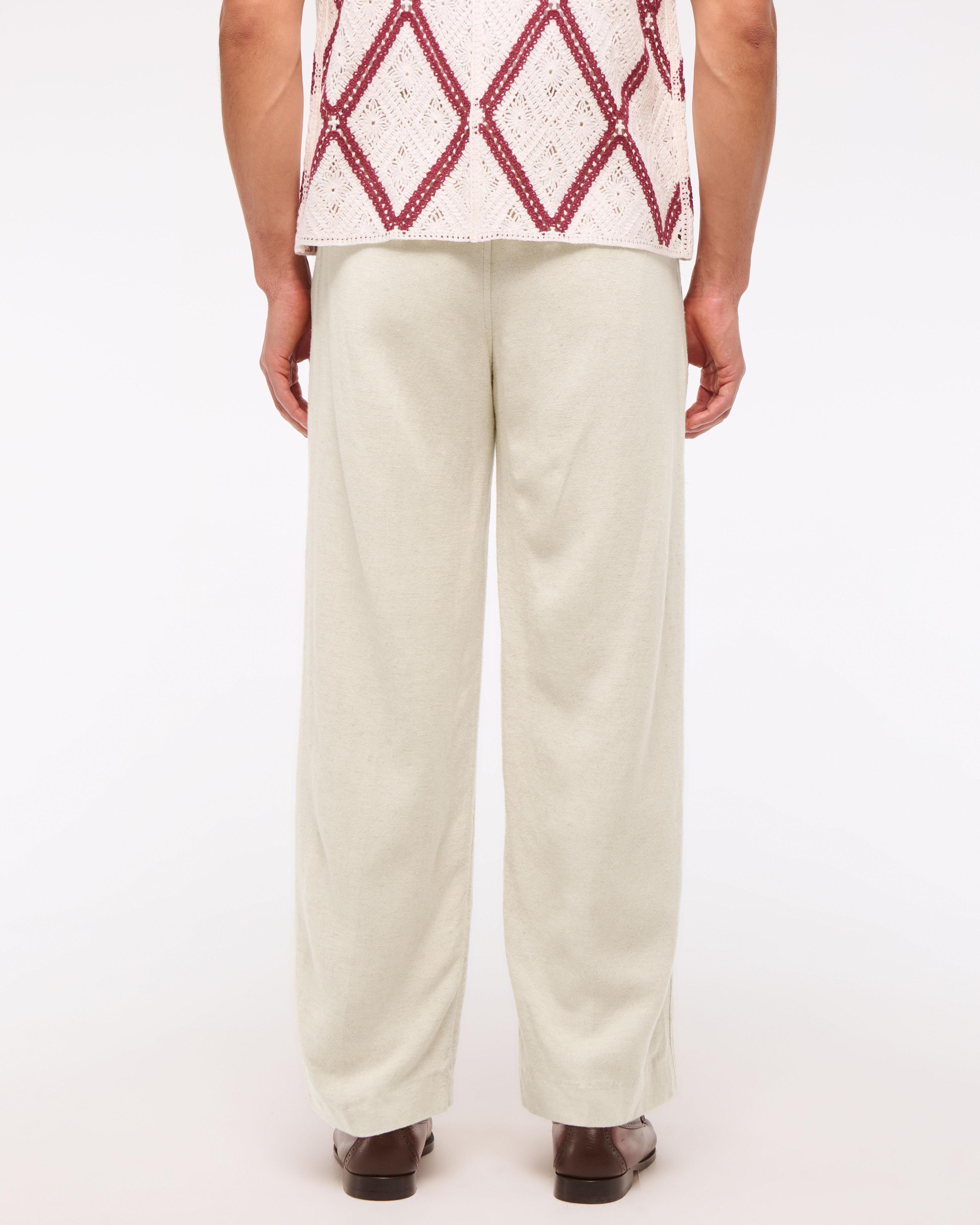 Baggy Tailored Linen-Blend Trouser Product Image