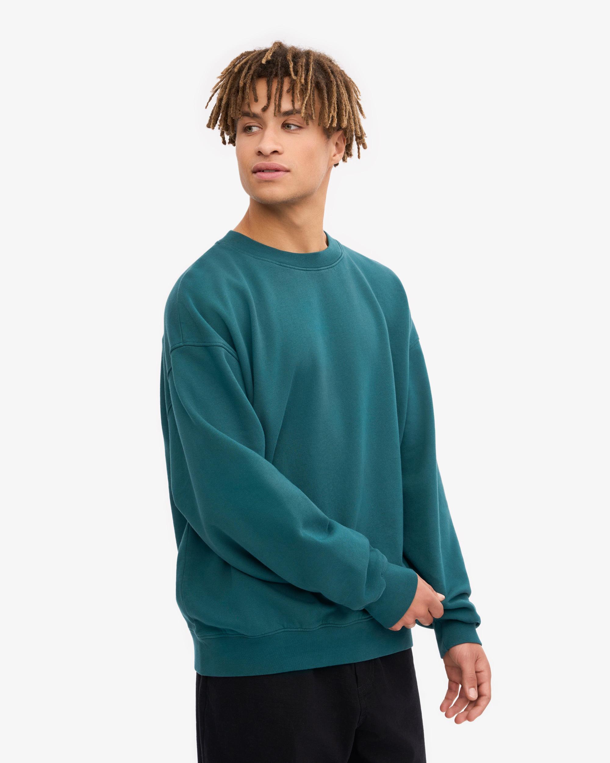 Organic Oversized Crew - Ocean Green Product Image