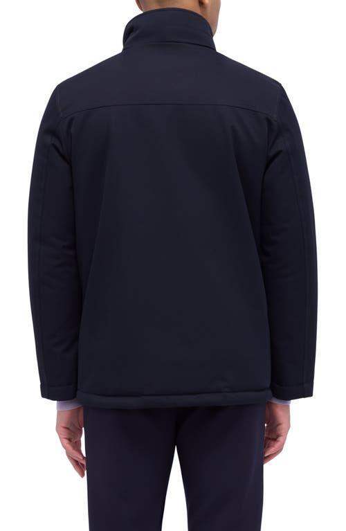 BUGATCHI Water Repellent Twill Jacket With Bib In Navy Product Image