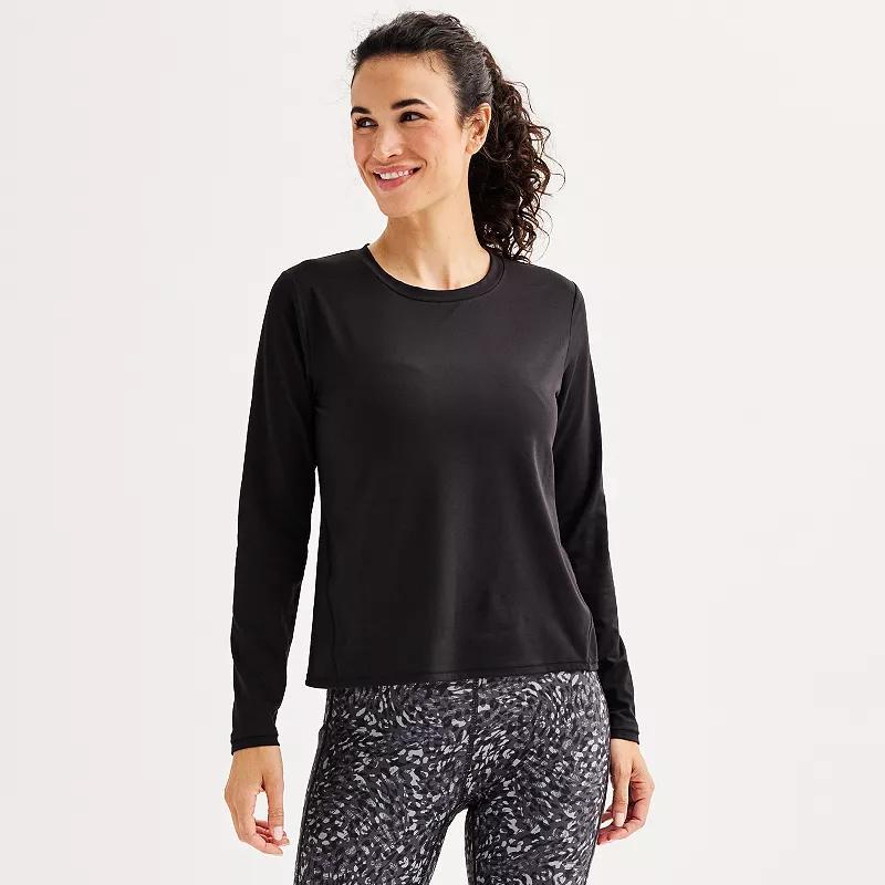 Women's Tek Gear® Essential Soft Long Sleeve Top, Size: XL, Modern White Product Image