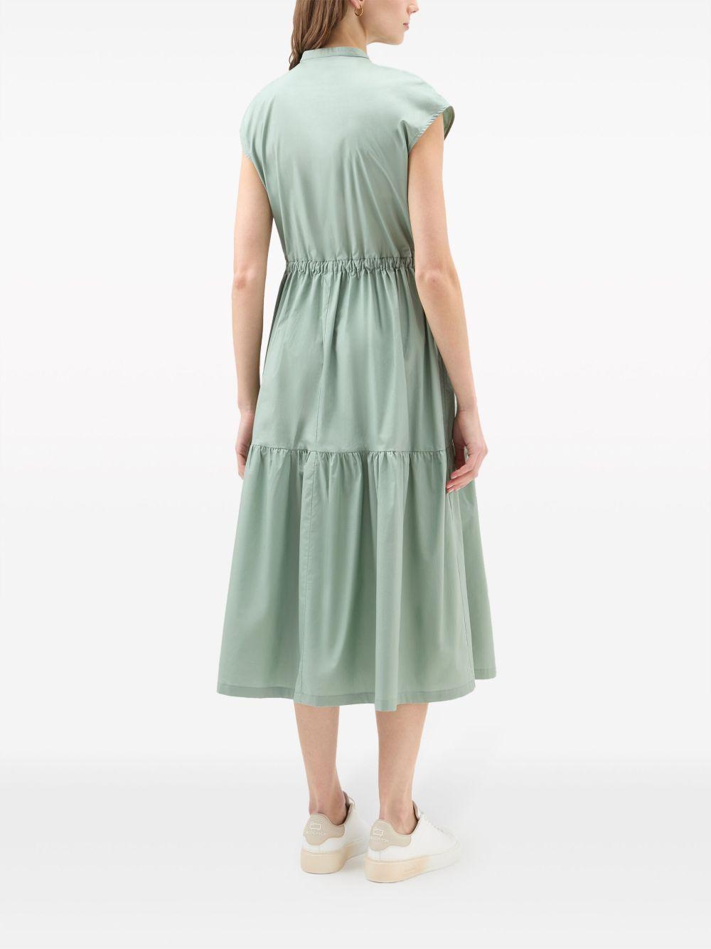 tiered poplin midi dress Product Image