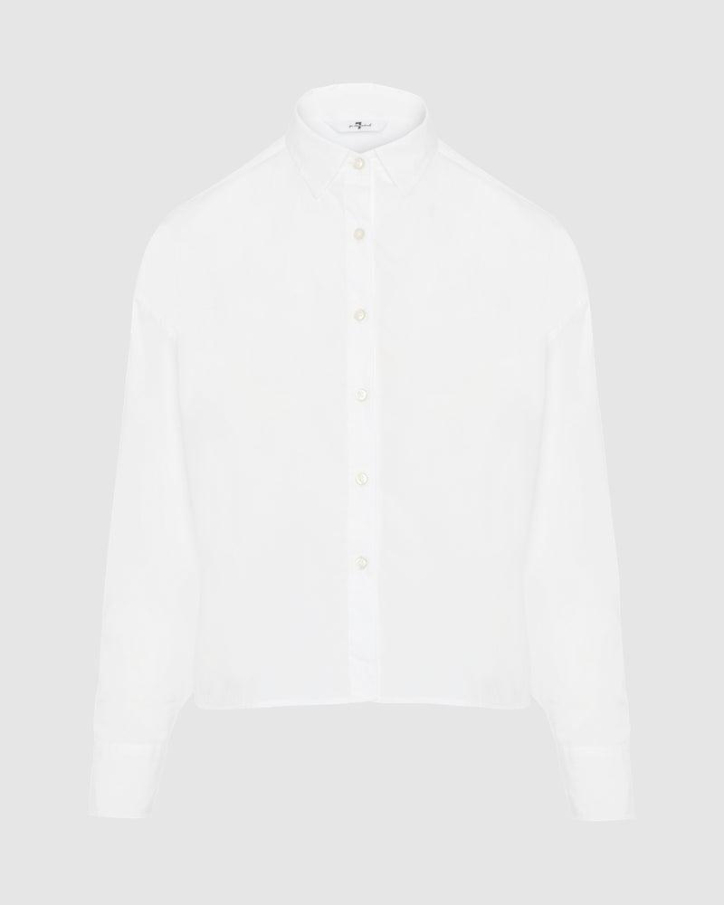Cropped Poplin Button Down Product Image