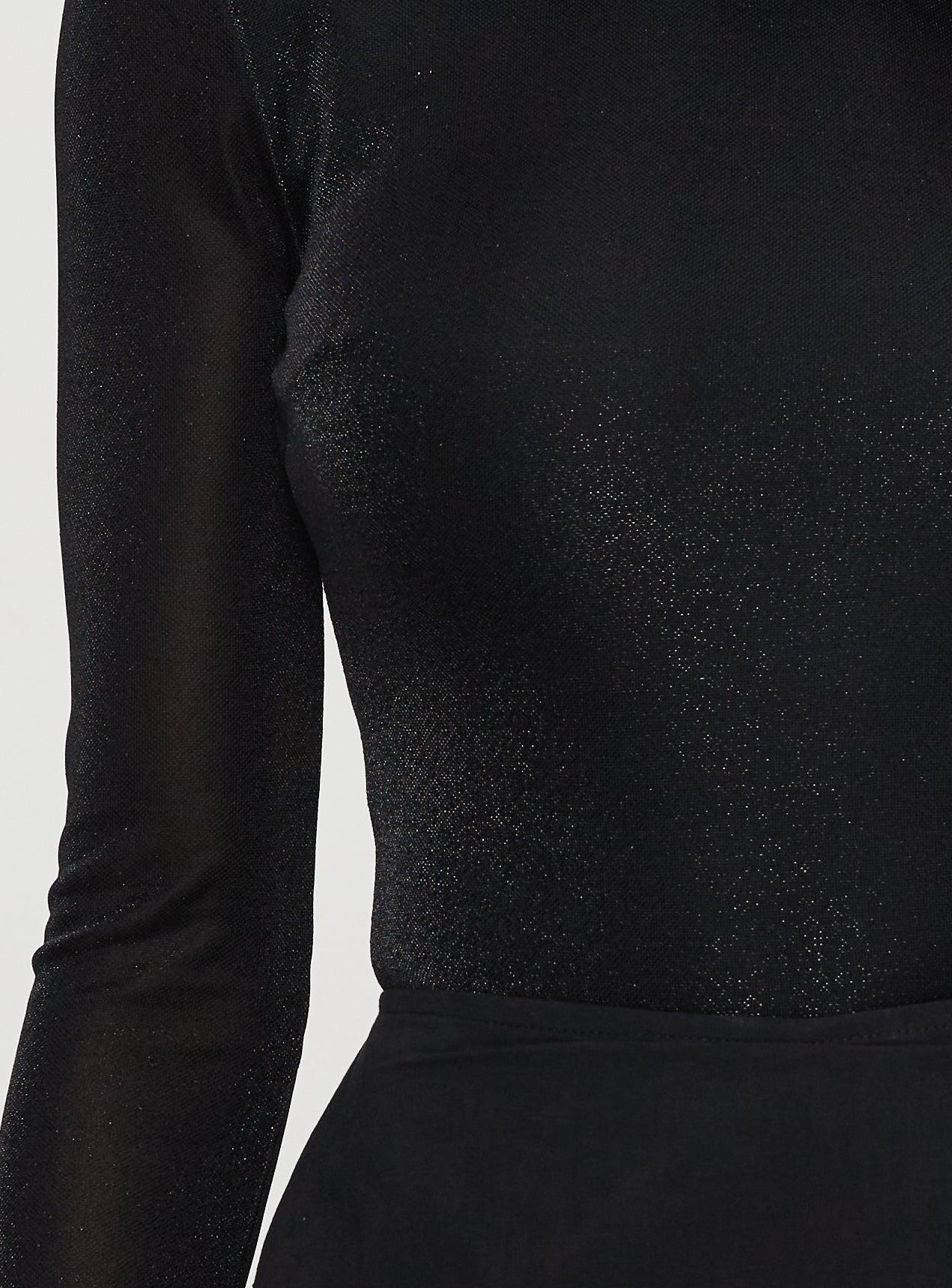 Knighton Long Sleeve Bodysuit Black Product Image