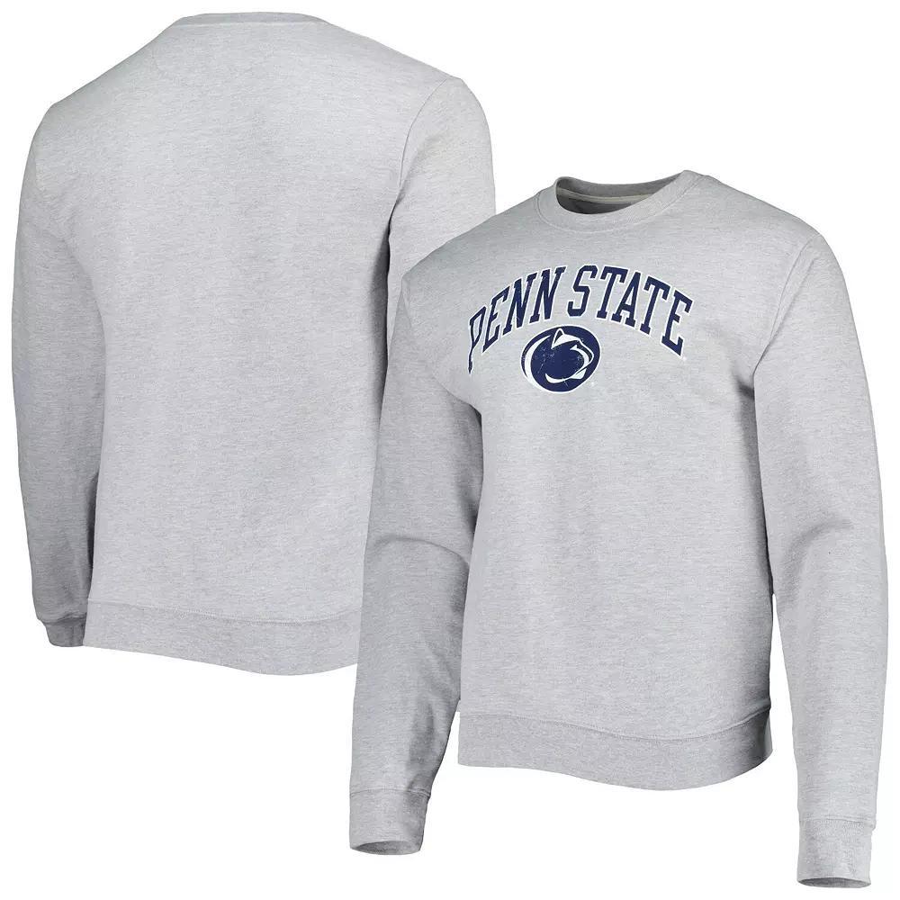 Men's League Collegiate Wear Heather Gray Penn State Nittany Lions 1965 Arch Essential Lightweight Pullover Sweatshirt,  Product Image