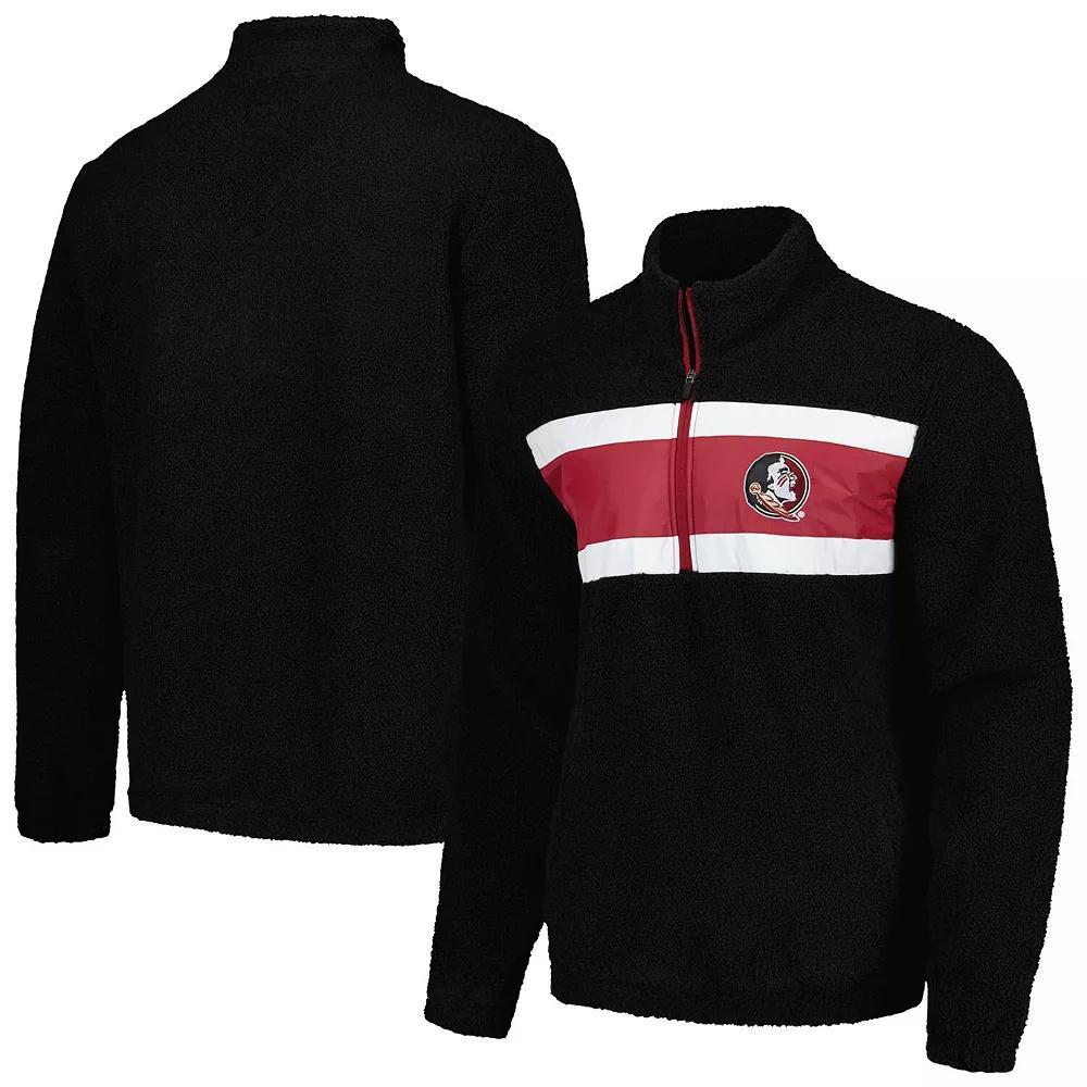 Men's G-III Sports by Carl Banks Black Florida State Seminoles Pinch Runner Half-Zip Top, Size: XL Product Image