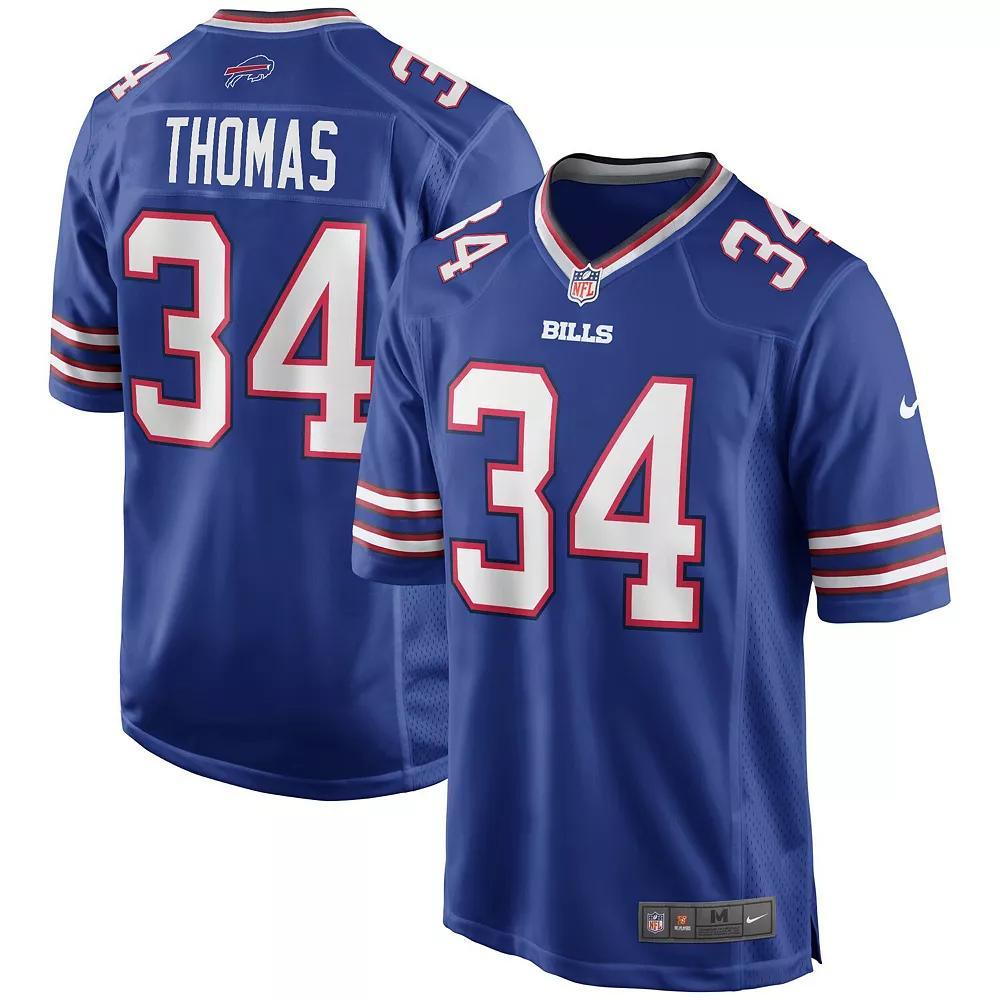 Men's Nike Thurman Thomas Royal Buffalo Bills Game Retired Player Jersey,  Product Image