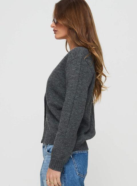 Larkins Cardigan Grey Product Image