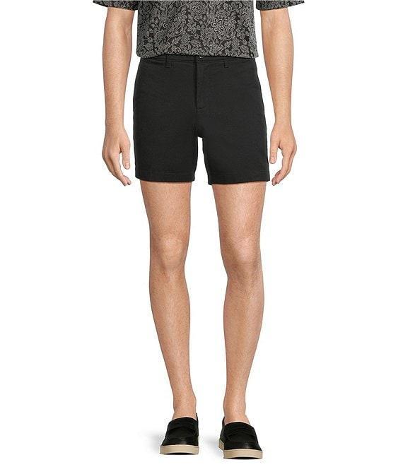 Roundtree & Yorke The Cloud Short 5#double; Straight Fit Flat Front Stretch Washed Chino Shorts Product Image