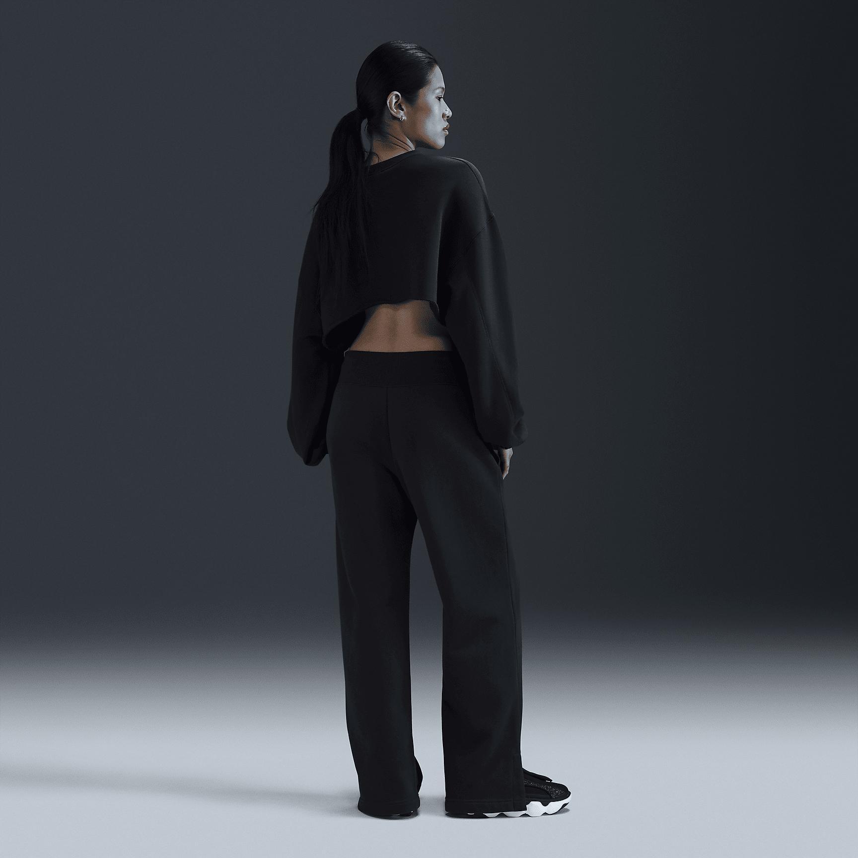 Womens Nike Sportswear Phoenix Fleece High-Waisted Wide-Leg Sweatpants | DQ5615-010 Product Image