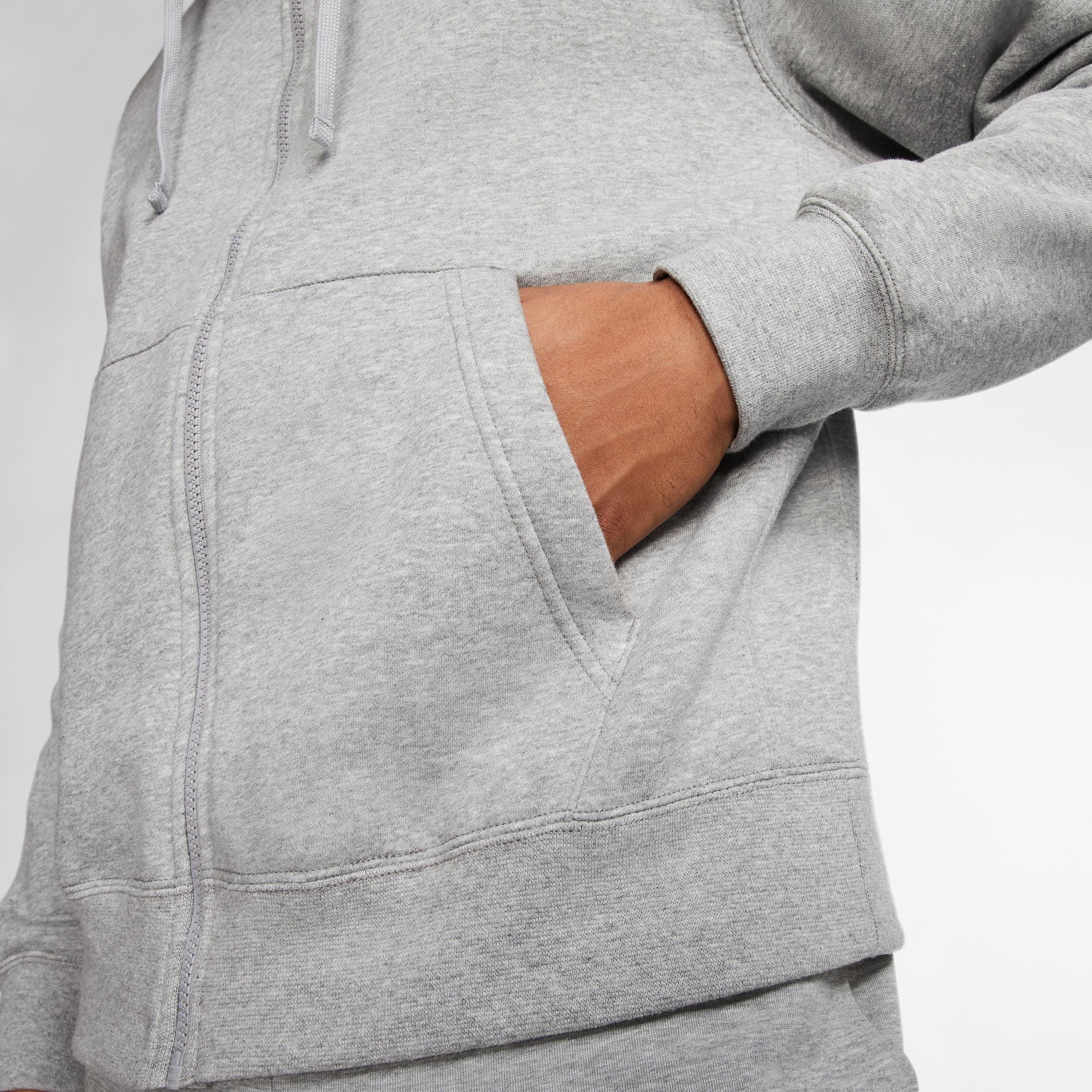Mens Nike Sportswear Club Fleece Full-Zip Hoodie | BV2645-010 Product Image