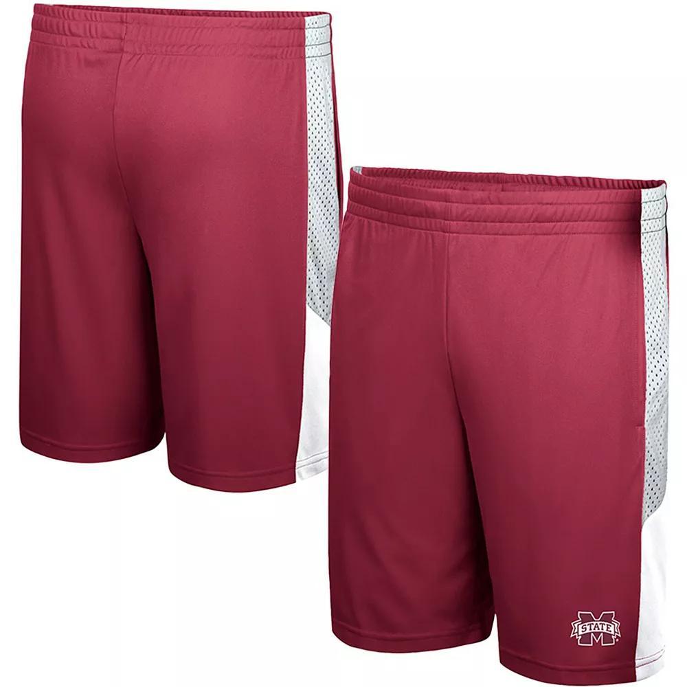 Men's Colosseum Maroon Mississippi State Bulldogs Very Thorough Shorts, Size: Large, Mst Red Product Image