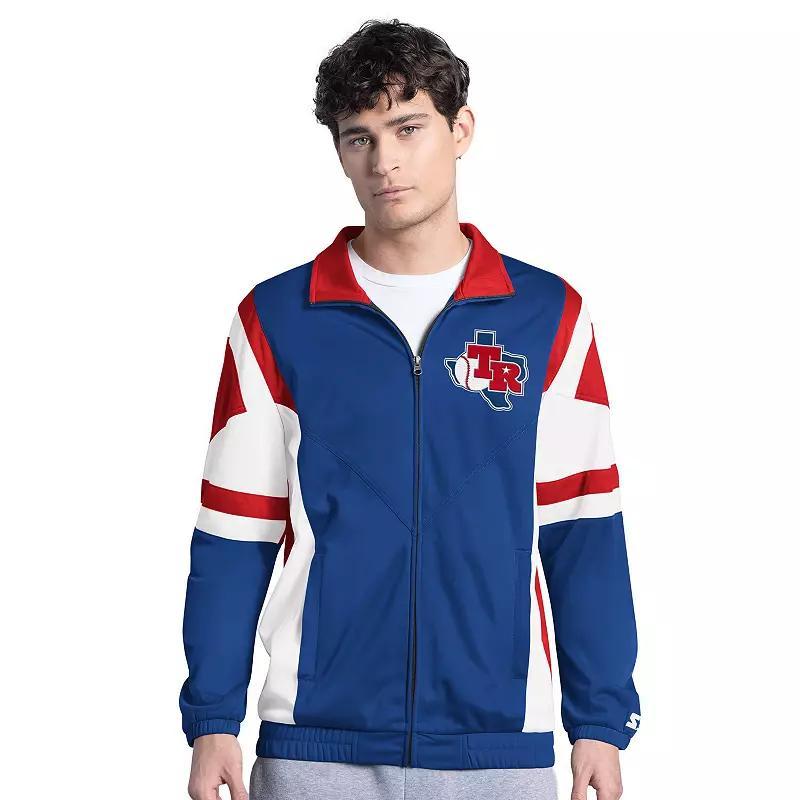 Men's Starter Navy New England Patriots Contender Vintage Logo Full-Zip Track Jacket,  Product Image