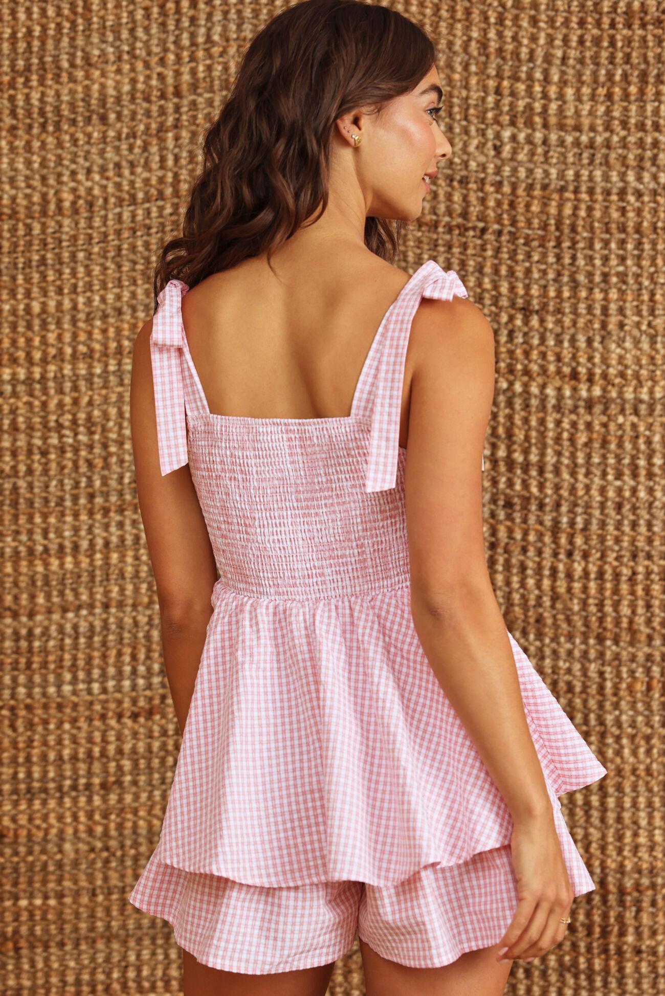 Calliope Tie Shoulder Romper Product Image