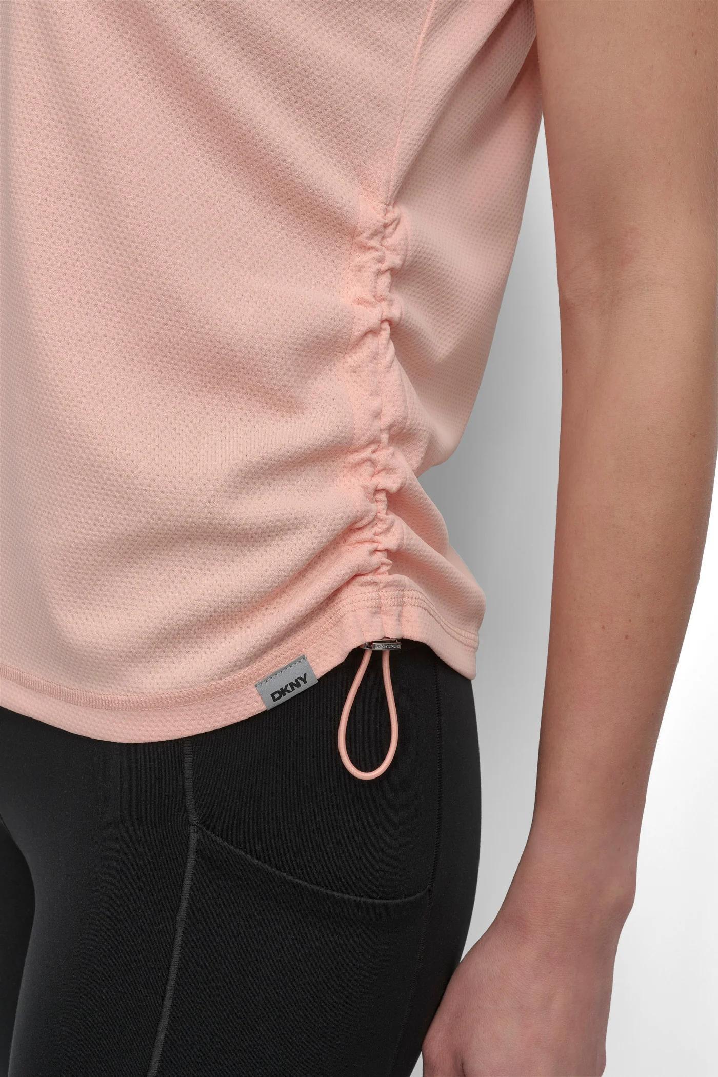 RUCHED TECH-MESH PERFORMANCE TEE Product Image