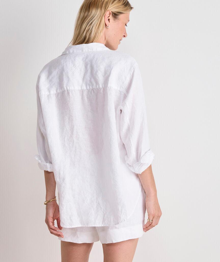 Linen Relaxed Button-Down Product Image