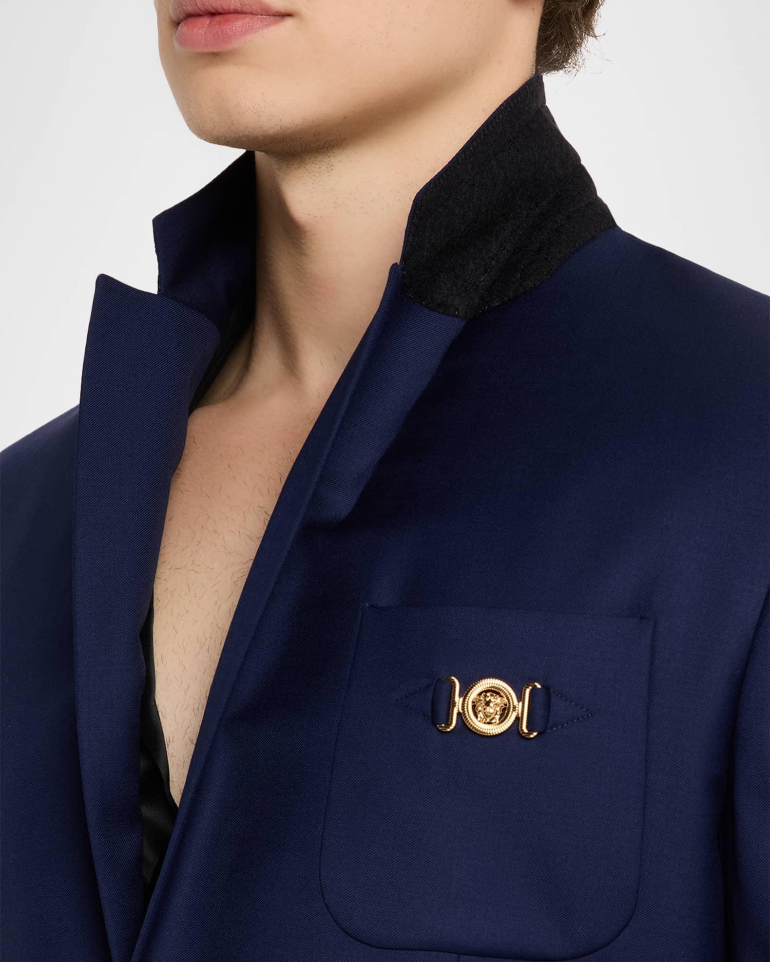 Men's Wool Single-Breasted Blazer Product Image