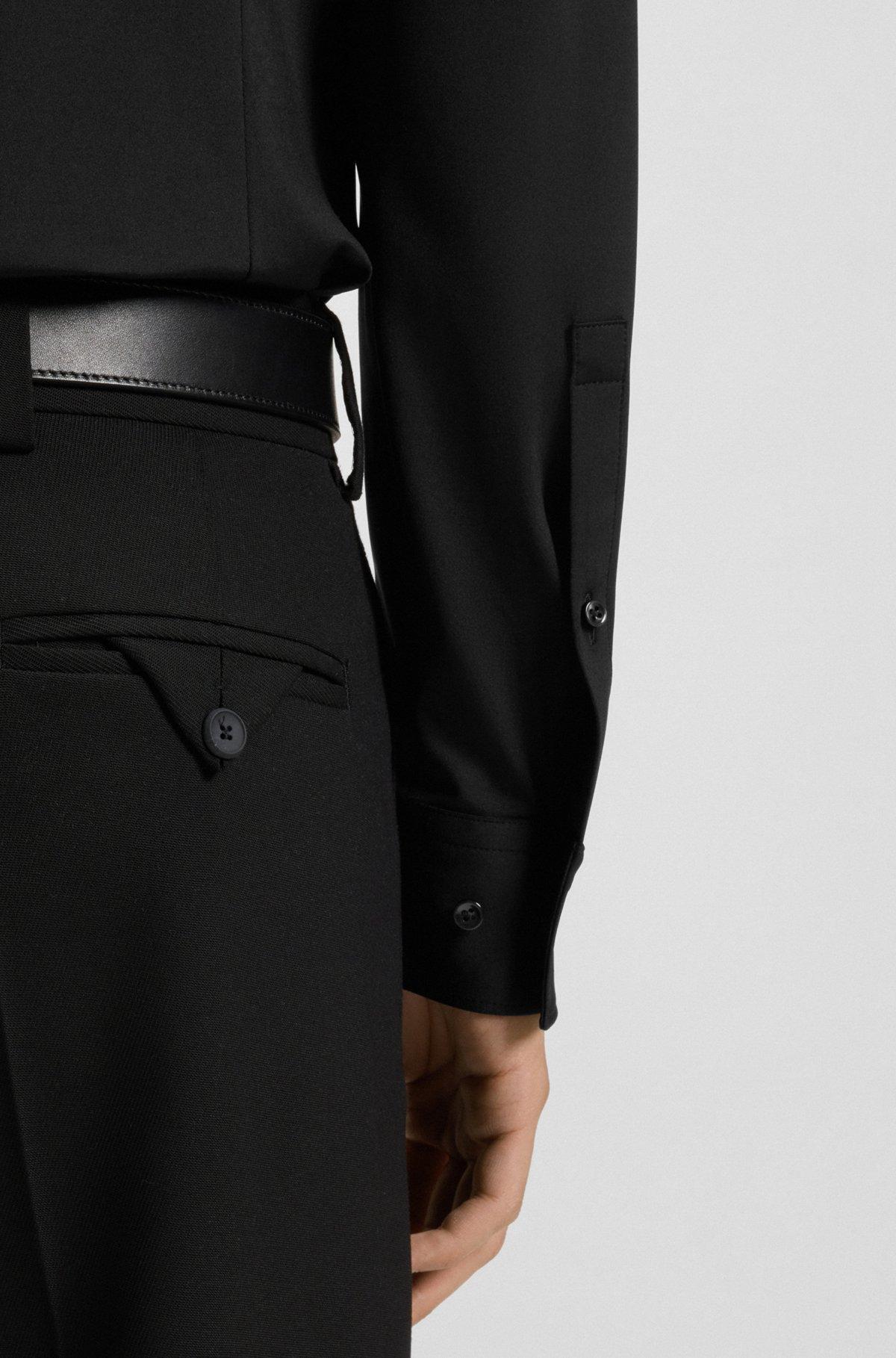 Slim-fit shirt in performance-stretch jersey Product Image