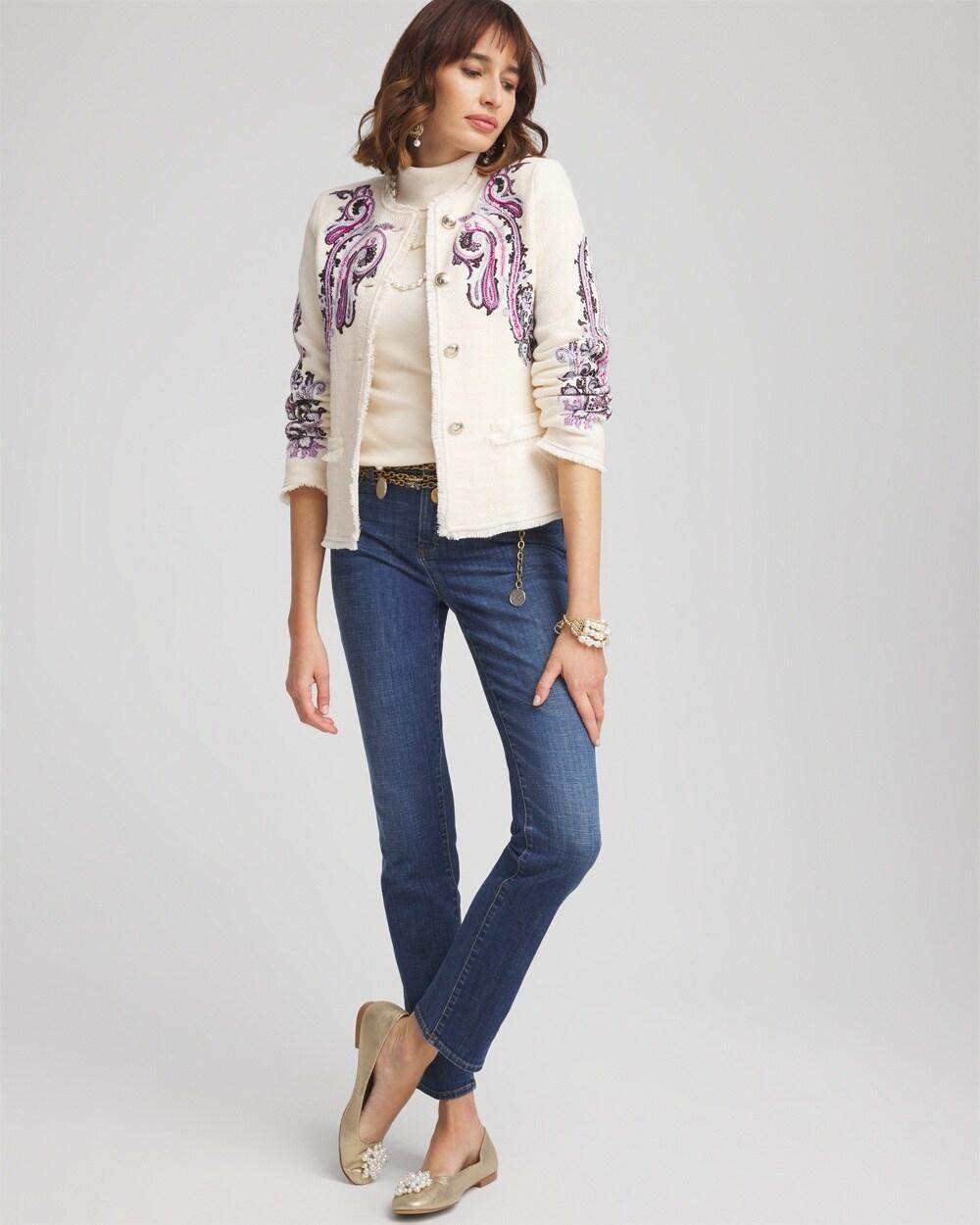 Embroidered Paisley Lady Jacket Product Image