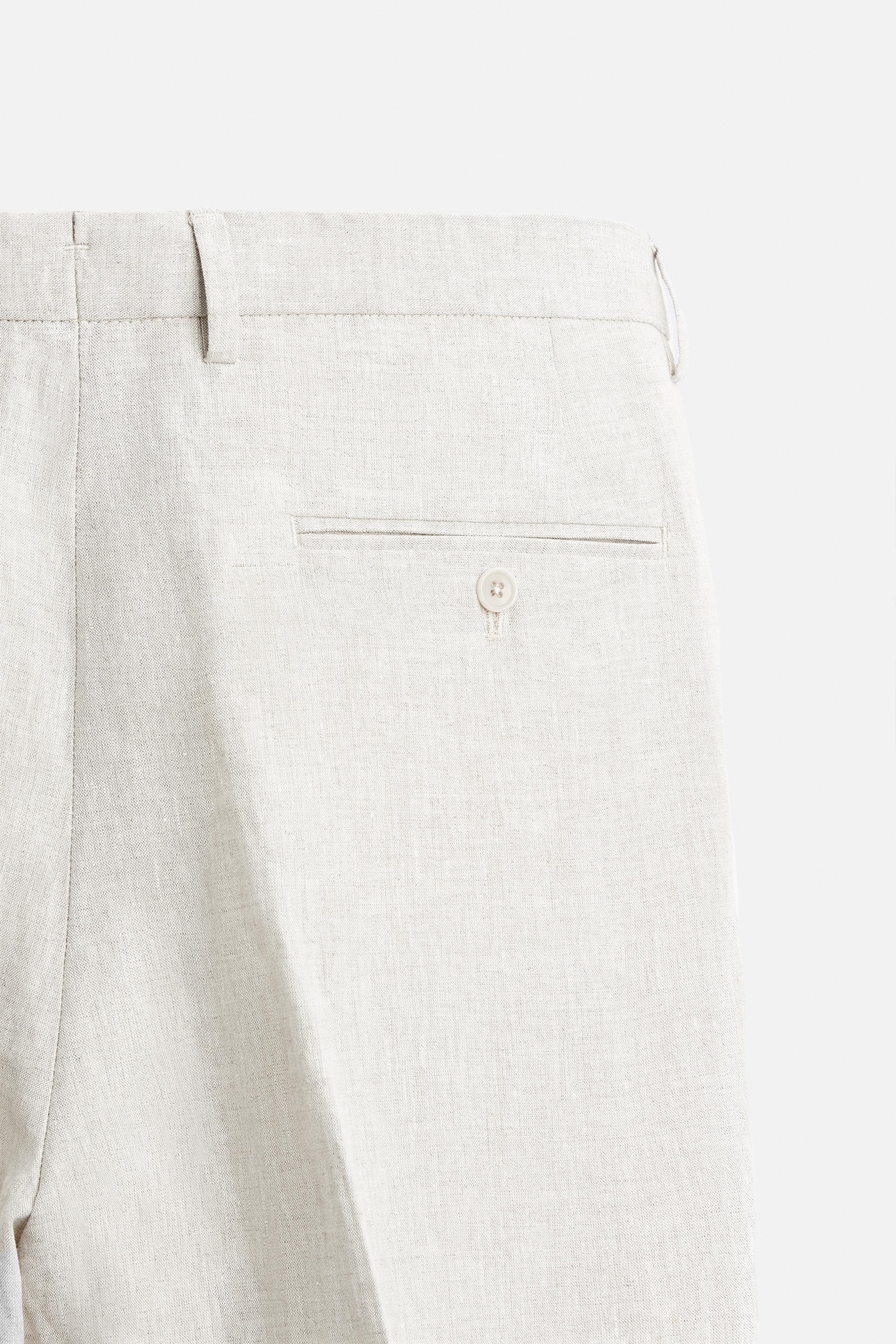 SUIT PANTS IN 100% LINEN Product Image