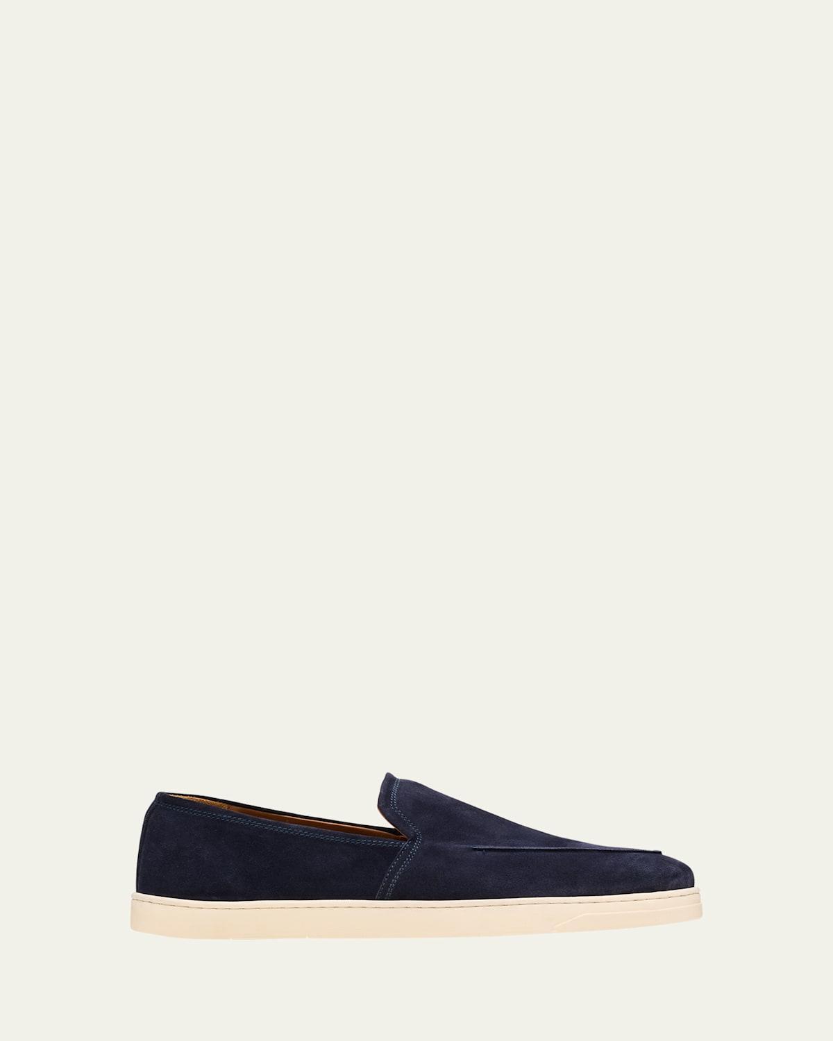 Mens Suede Hybrid Sneaker Loafers Product Image